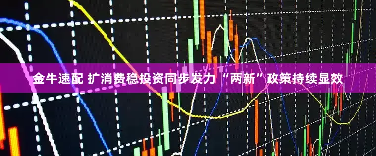 金牛速配 扩消费稳投资同步发力 “两新”政策持续显效